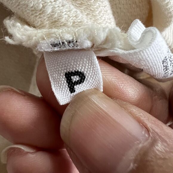 Ulla Johnson Sweater Womens Small Fringe Sleeve Pullover Textured Boho Neutral - Picture 12 of 15